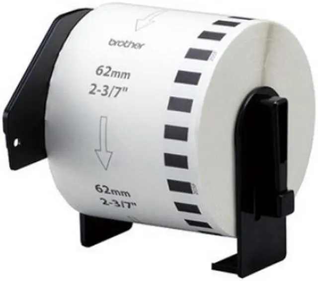 Alt view image 2 of 7 - SuppliesMAX Compatible Replacement for Brother White Continuous Paper Label Tape (2.4in X 100Ft.) (DK-2205)