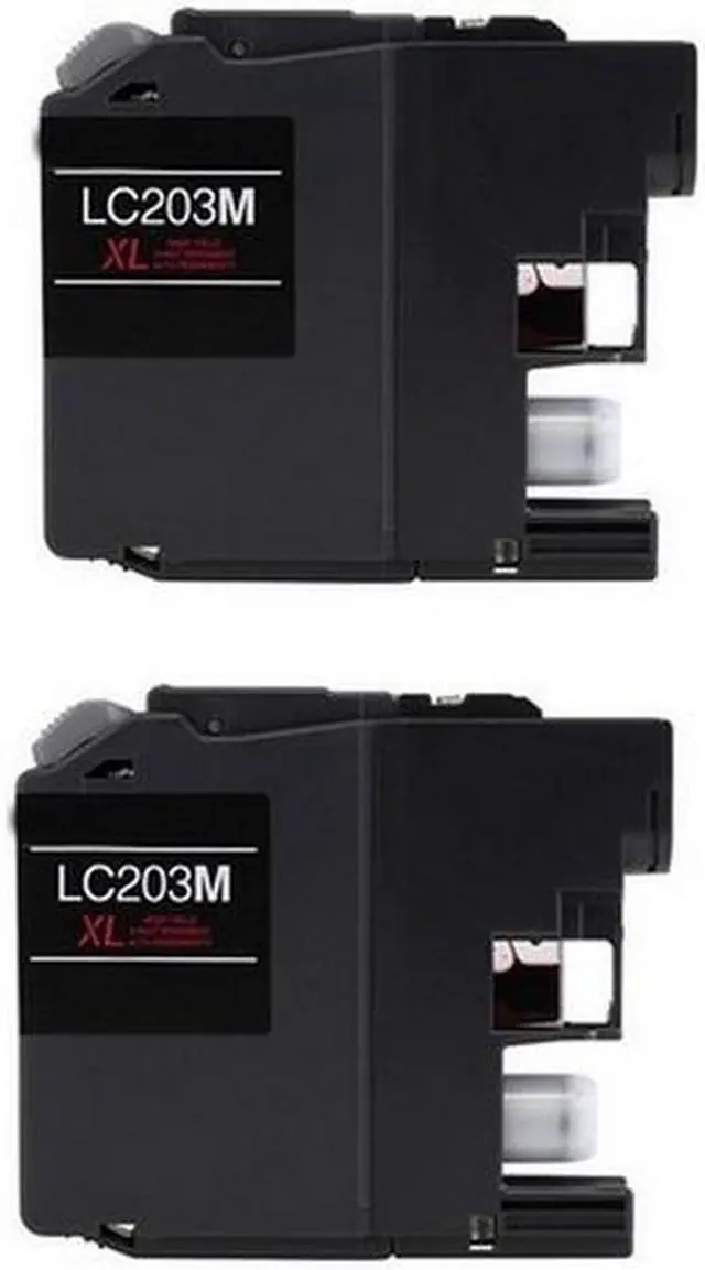 Alt view image 2 of 7 - SuppliesMAX Compatible Replacement for Brother DCP-J4120/MFC-J680/MFC-J880/MFC-J4320/MFC-J4620/MFC-J5320/MFC-J5620/MFC-J5720DW Magenta High Yield Inkjet (2/PK-550 Page Yield) (LC-203M2PKS)