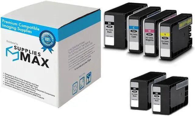 Main image of SuppliesMAX Compatible Replacement for Canon MAXIFY MB-2020/MB-2120/MB-2320/MB-2720 High Yield Inkjet Combo Pack (3-BK/C/M/Y) (PGI-1200XL3B3CMY)