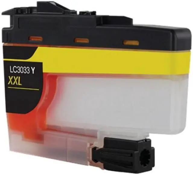 Alt view image 2 of 7 - SuppliesMAX Compatible Replacement for Brother DCP-J1100DW/MFC-J805DW/MFC-J815DW/MFC-J995DW/MFC-J1300DW Yellow Super High Yield Inkjet (1500 Page Yield) (LC-3033Y)