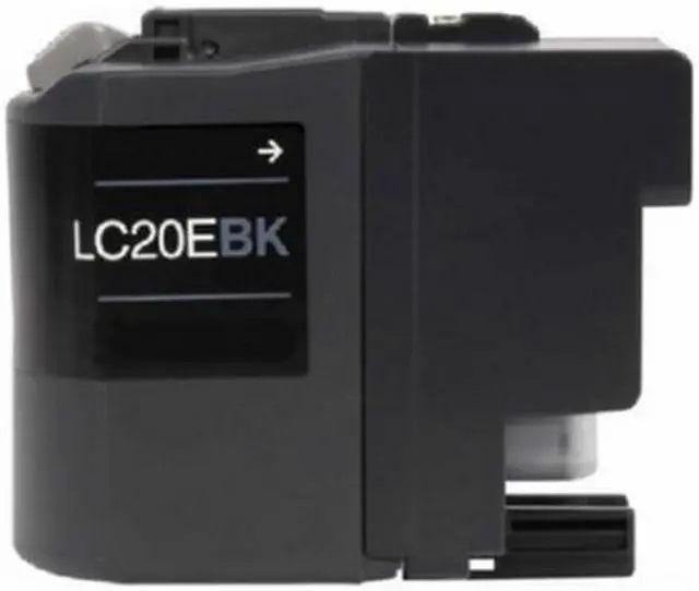 Alt view image 2 of 7 - SuppliesMAX Compatible Replacement for Brother MFC-J775DW/MFC-J985DW/MFC-J9520DW Black Super High Yield Inkjet (2400 Page Yield) (LC-20EBK)