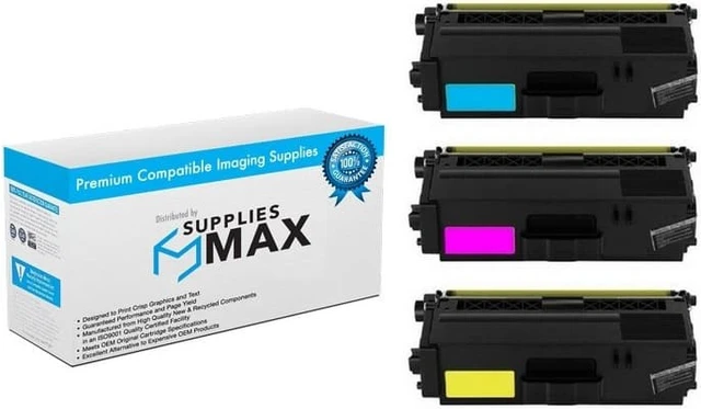 Main image of SuppliesMAX Compatible Replacement for Brother HL-L9200CDW/HL-L9300CDWT/MFC-L9550CDW/MFC-L9950CDWT High Yield Toner Cartridge Combo Pack (C/M/Y) (TN-339CMY)