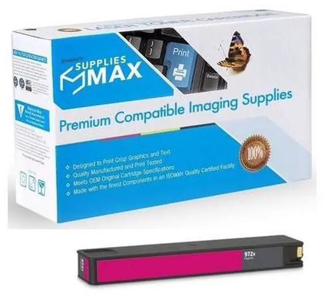 Main image of SuppliesMAX Remanufactured Replacement for HP PageWide Pro 452/Pro 477/Pro 552dw/Pro 577/Managed P55250/P57750 Series Magenta High Yield Inkjet (7000 Page Yield) (NO. 972X) (L0S01AN)
