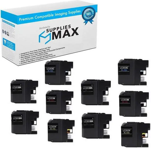 Main image of SuppliesMAX Compatible Replacement for Brother DCP-J4120/MFC-J680/MFC-J880/MFC-J4320/MFC-J4620/MFC-J5320/MFC-J5620/MFC-J5720DW High Yield Inkjet Combo Pack (4-BK/2-C/M/Y) (LC-2034BK2CMY)