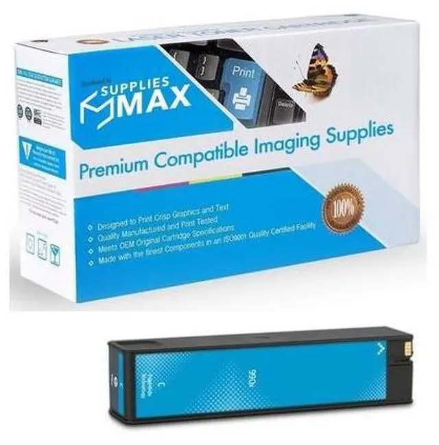 Main image of SuppliesMAX Remanufactured Replacement for HP PageWide Pro 750/755/772/774/777/779/P7050/Managed P77740/P77750/P77760 Series Cyan High Yield Inkjet (16000 Page Yield) (NO. 990X) (M0J89AN)