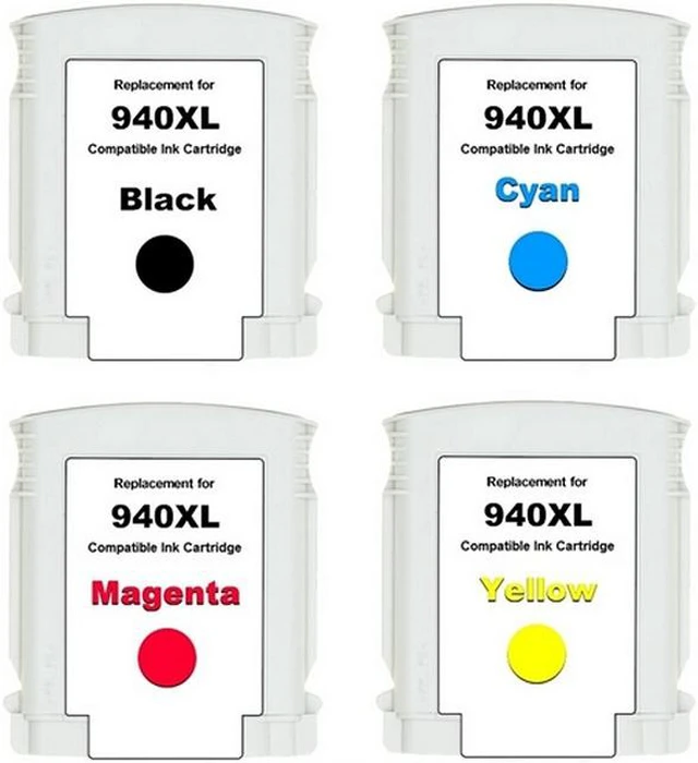 Alt view image 2 of 7 - SuppliesMAX Remanufactured Replacement for HP OfficeJet Pro 8000/OfficeJet Pro 8500/OfficeJet Pro 8500A Series High Yield Inkjet Combo Pack (BK/C/M/Y) (NO. 940XL) (CZ143FN)