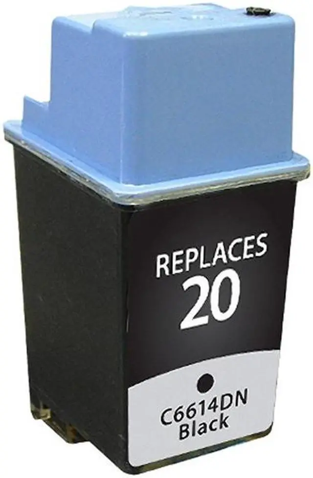 Alt view image 2 of 7 - SuppliesMAX Remanufactured Replacement for HP DeskJet 610/612/630/640/656/FAX-1010/1020/1040/1050 Series Black Inkjet (500 Page Yield) (NO. 20) (C6614DN)