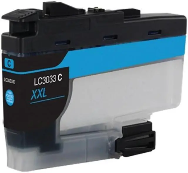 Alt view image 2 of 7 - SuppliesMAX Compatible Replacement for Brother DCP-J1100DW/MFC-J805DW/MFC-J815DW/MFC-J995DW/MFC-J1300DW Cyan Super High Yield Inkjet (1500 Page Yield) (LC-3033C)