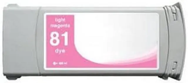 Alt view image 2 of 7 - SuppliesMAX Remanufactured Replacement for HP DesignJet 5000/DesignJet 5500/DesignJet 5500PS Light Magenta Dye High Yield Wide Fomat Inkjet (680 ML) (NO. 81) (C4935A)