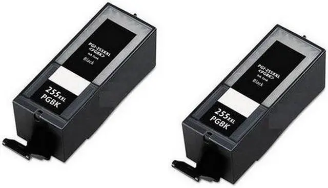 Alt view image 2 of 7 - SuppliesMAX Compatible Replacement for Canon PIXMA iX-6850/MX-722/MX-922/MX-925 Black Extra High Yield Pigment Inkjet (2/PK-800 Page Yield) (PGI-255XXLBK) (8050B001_2PK)