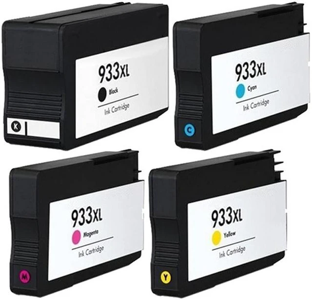 Alt view image 2 of 7 - SuppliesMAX Remanufactured Replacement for HP OfficeJet 6100/6600/6700/7110/7510/7610/7612 Series High Yield Inkjet Combo Pack (BK/C/M/Y) (NO. 932XL/NO. 933XL) (C2P00FN)