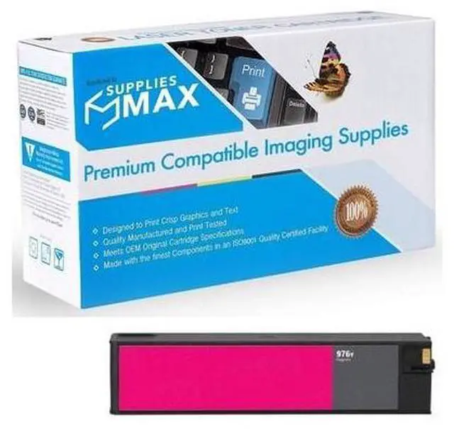 Main image of SuppliesMAX Remanufactured Replacement for HP PageWide Pro 500 Series/Pro 552DW/Pro 577DW/Pro 577Z/P55250DW/P57750DW Magenta Extra High Yield Inkjet (13000 Page Yield) (NO. 976Y) (L0R06A)