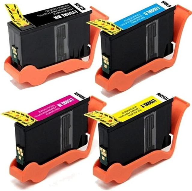 Alt view image 2 of 7 - SuppliesMAX Compatible Replacement for Lexmark PRO 715/PRO 915/S315/S415/S515 High Yield Inkjet Combo Pack (BK/C/M/Y) (NO. 150XLA) (14N1910)