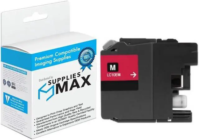 Main image of SuppliesMAX Compatible Replacement for Brother MFC-J6925DW Magenta Super High Yield Inkjet (1200 Page Yield) (LC-10EM)