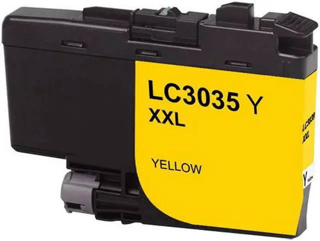 Alt view image 2 of 7 - SuppliesMAX Compatible Replacement for Brother DCP-J1100DW/MFC-J805DW/MFC-J815DW/MFC-J995DW/MFC-J1300DW Yellow Ultra High Yield Inkjet (5000 Page Yield) (LC-3035Y)