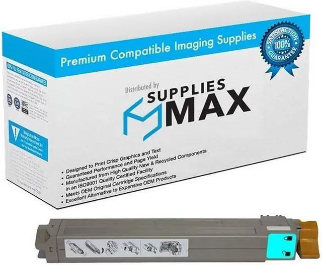 Main image of SuppliesMAX Compatible Replacement for Okidata C9650DN/C9650HDN/C9650HN/C9650N Cyan Toner Cartridge (16500 Page Yield) (TYPE C7) (42918983)