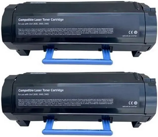 Alt view image 2 of 7 - SuppliesMAX Compatible Replacement for Dell B3460DN High Yield Toner Cartridge (2/PK-20000 Page Yield) (2HYB3460)