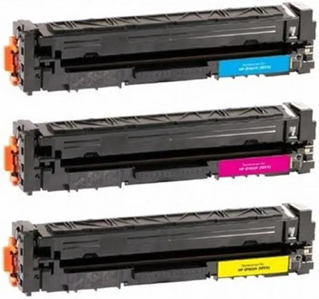 Alt view image 2 of 7 - SuppliesMAX Compatible Replacement for HP Color Laser Jet Pro MFP M252DW/M252N/M274N/M277DW/M277N Toner Cartridge Combo Pack (C/M/Y) (NO. 201X) (CF253XM)