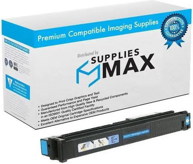 Main image of SuppliesMAX Compatible Replacement for HP Color Laser Jet 9500HDN/9500MFP/9500N Cyan Toner Cartridge (25000 Page Yield) (NO. 822A) (C8551A)