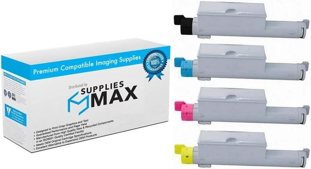 Main image of SuppliesMAX Remanufactured Replacement for Phaser 6360DN/Phaser 6360DT/Phaser 6360DX/Phaser 6360N Series High Yield Toner Cartridge Combo Pack (BK/C/M/Y) (106R012HCMP)