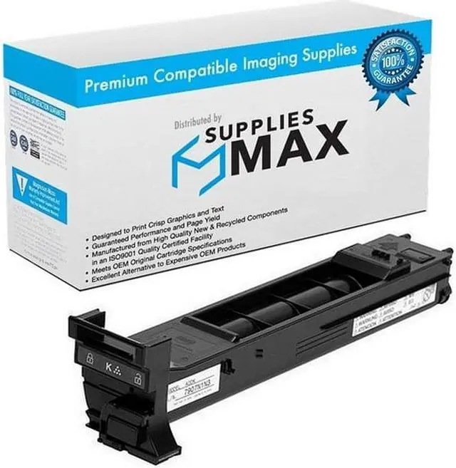 Main image of SuppliesMAX Compatible Replacement for Konica Minolta bizhub C20/bizhub C20P/bizhub C20PX/bizhub C20X Black Toner Cartridge (8000 Page Yield) (TN-318K) (A0DK133)