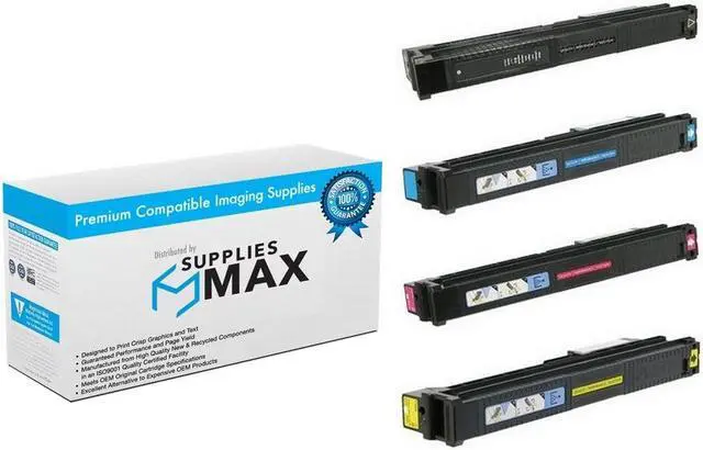 Main image of SuppliesMAX Compatible Replacement for HP Color Laser Jet CM-6030/CM-6030F/CM-6040-MFP/CM-6040F Toner Cartridge Combo Pack (BK/C/M/Y) (CB39MP)