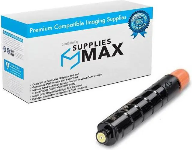 Main image of SuppliesMAX Compatible Replacement for Canon imageRUNNER ADVANCE C2020/C2020i/C2025i/C2030/C2220i/C2225/C2230 Yellow Toner Cartridge (19000 Page Yield) (GPR-36Y) (3785B003AA)