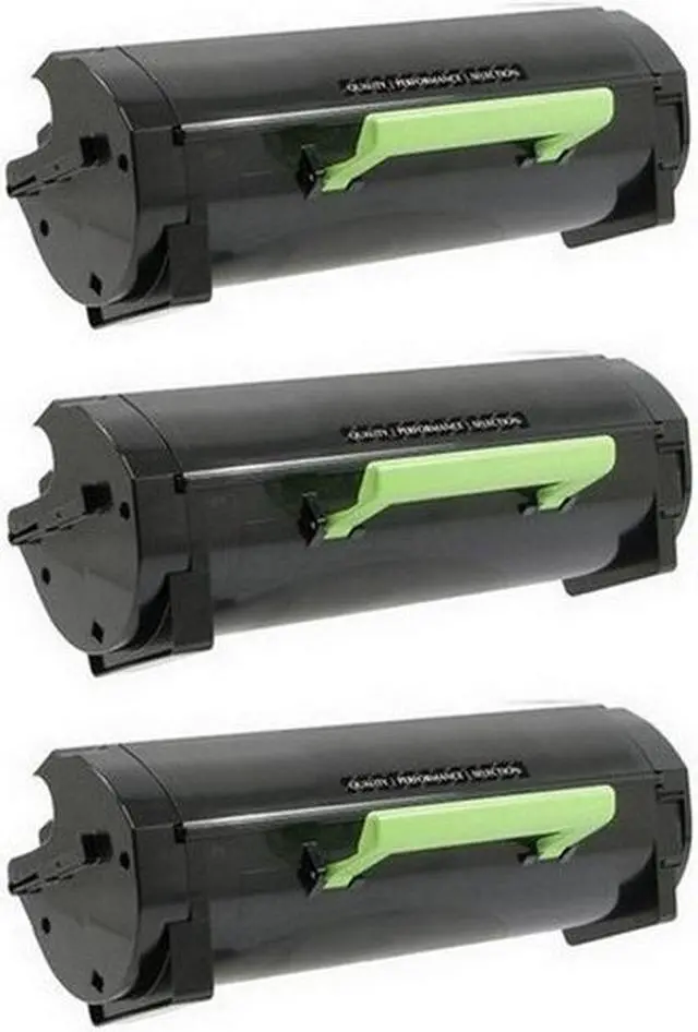 Alt view image 2 of 7 - SuppliesMAX Compatible Replacement for Lexmark MX-310/MX-410/MX-510/MX-511/MX-610/MX-611 Series Standard Yield Toner Cartridge (3/PK-2500 Page Yield) (NO. 601) (60F2H00SY_3PK)