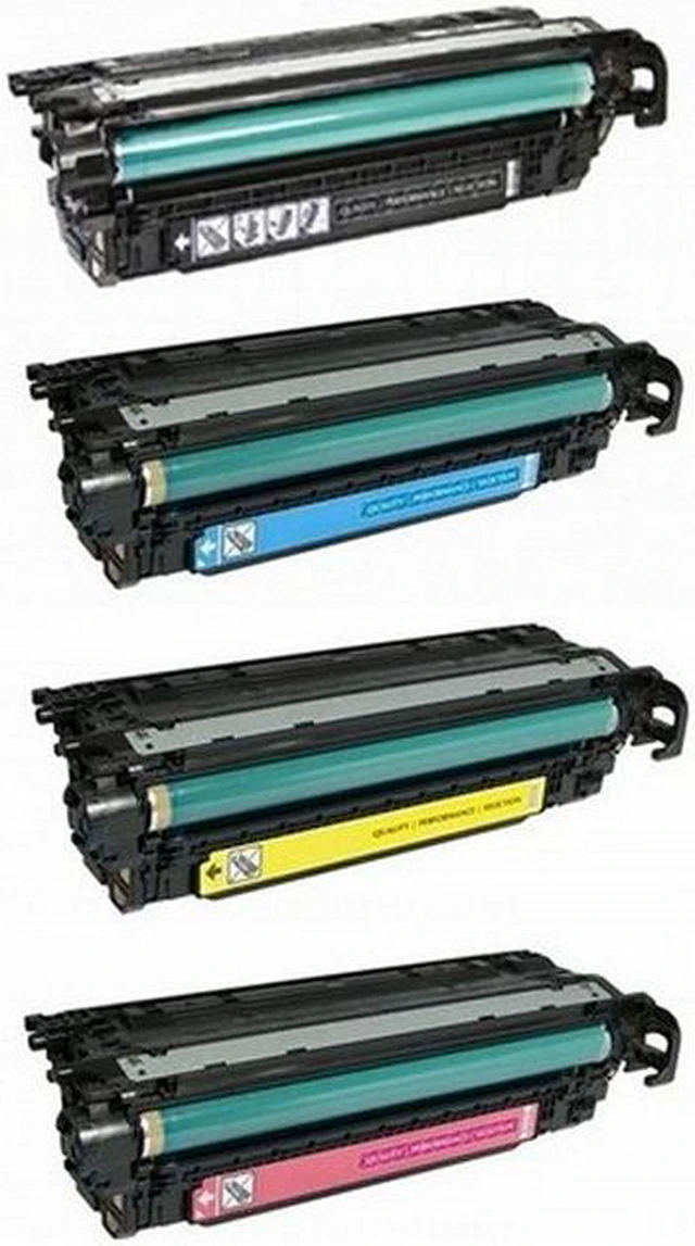 Alt view image 2 of 7 - SuppliesMAX Compatible Replacement for HP Color Laser Jet Enterprise 500 M551dn/M551n/M551xh/M570dn/M575f/M575dn Toner Cartridge Combo Pack (BK/C/M/Y) (NO. 507A) (CE40MP)