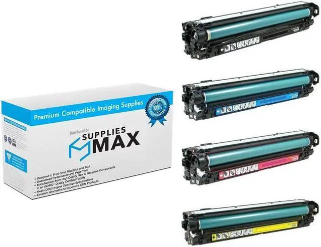 Main image of SuppliesMAX Compatible Replacement for Canon LBP-9100CDN/LBP-9500CDN/LBP-9600CDN High Yield Toner Cartridge Combo Pack (BK/C/M/Y) (CRG-122H-COMBO)