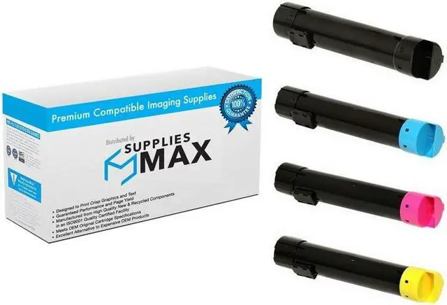 Main image of SuppliesMAX Compatible Replacement for Dell 5120CDN/5130CDN/5140CDN Toner Cartridge Combo Pack (BK/C/M/Y) (HYBC5130)