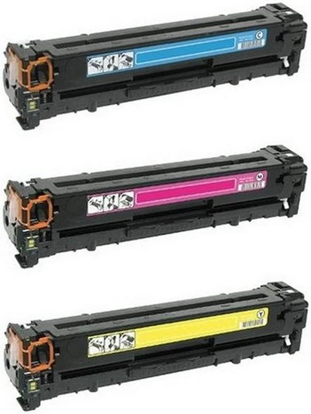 Alt view image 2 of 7 - SuppliesMAX Compatible Replacement for HP Color LaserJet CM1312/1312NFI/CP-1215/1217/1515N/1518NI Toner Cartridge Combo Pack (C/M/Y-1400 Page Yield) (NO. 125A) (CE259A)