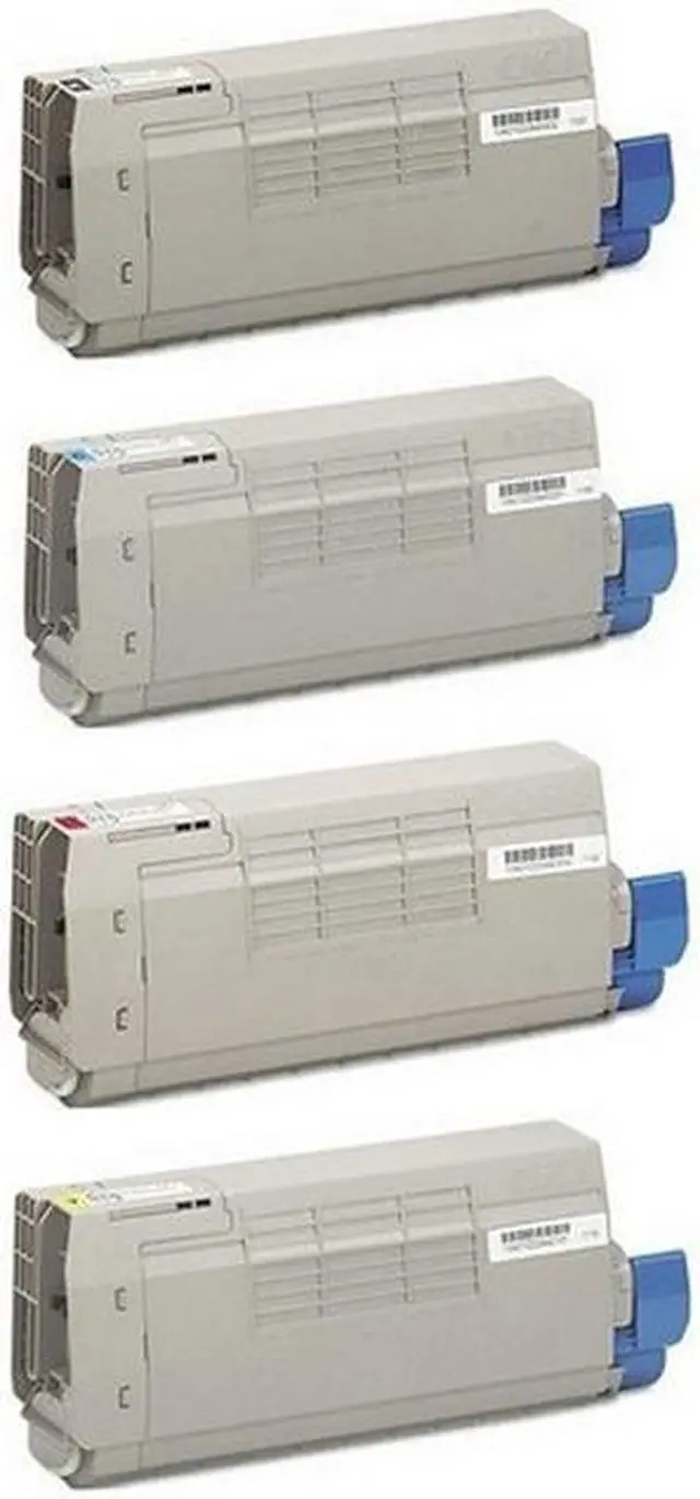 Alt view image 2 of 7 - SuppliesMAX Compatible Replacement for Okidata C711CDTN/C711DN/C711DTN/C711N/C711WT Toner Cartridge Combo Pack (BK/C/M/Y) (TYPE 16) (443186MP)