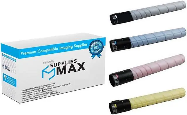 Main image of SuppliesMAX Compatible Replacement for Konica Minolta bizhub C224/C224e/C284/C284e/C364/C364e Toner Cartridge Combo Pack (BK/C/M/Y) (TN-321MP)