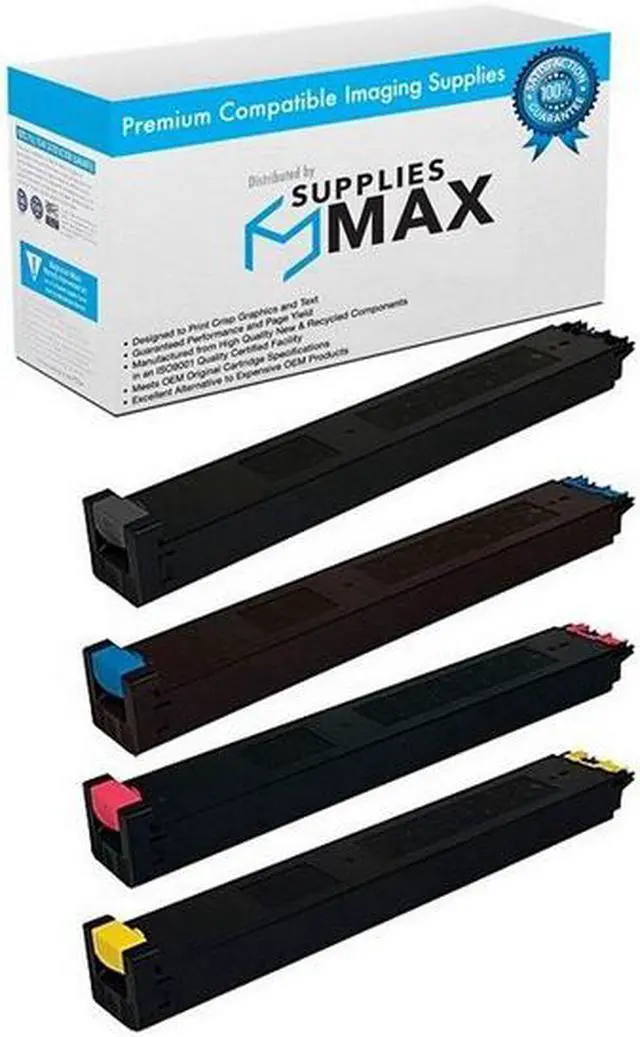 Main image of SuppliesMAX Compatible Replacement for Sharp MX-2300/MX-2700G/MX-2700N Toner Cartridge Combo Pack (BK/C/M/Y) (MX-27NTMP)