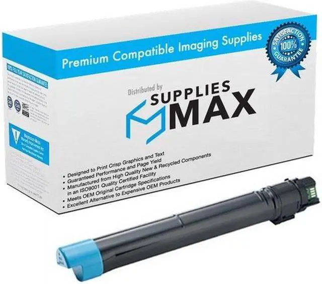 Main image of SuppliesMAX Remanufactured Replacement for WorkCentre 7425/WorkCentre 7428/WorkCentre 7435 Series Cyan Toner Cartridge (15000 Page Yield) (006R01398)