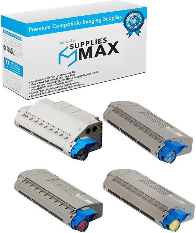 Main image of SuppliesMAX Compatible Replacement for Toshiba e-STUDIO 287CS/e-STUDIO 347CS/e-STUDIO 407CS/e-STUDIO 477CS Series Toner Cartridge Combo Pack (BK/C/M/Y) (T-FC34UMP)