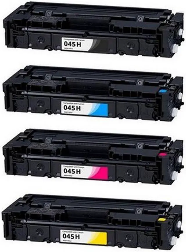 Alt view image 2 of 7 - SuppliesMAX Compatible Replacement for Canon Color imageCLASS LBP-611/LBP-612/LBP-613/MF-631CN/MF-632CDW/MF-633CDW/MF-635CDW High Yield Toner Cartridge Combo Pack (BK/C/M/Y) (CRG-045H-COMBO)