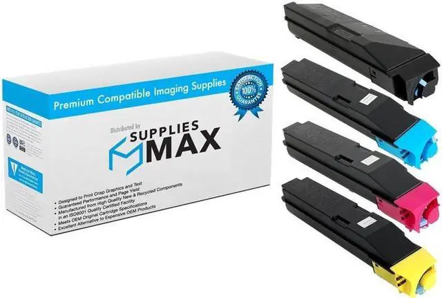 Main image of SuppliesMAX Compatible Replacement for Kyocera Mita TASKalfa 4550ci/TASKalfa 4551ci/TASKalfa 5550ci/TASKalfa 5551ci Toner Cartridge Combo Pack (BK/C/M/Y) (TK-8507MP)