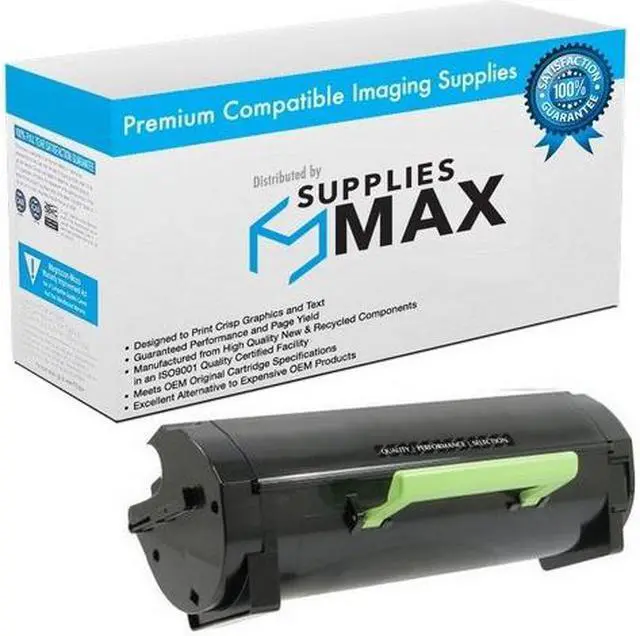 Main image of SuppliesMAX Compatible Replacement for Lexmark MX-711/MX-810/MX-811/MX-812 Series Extra High Yield Toner Cartridge (45000 Page Yield) (NO. 620XA) (62D0XA0)