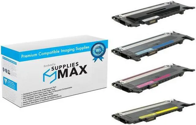 Main image of SuppliesMAX Compatible Replacement for Samsung CLP-310/CLP-310N/CLP-315/CLP-315N/CLX-3170/CLX-3175FN/CLX-3175W/CLX-3175N Toner Cartridge Combo Pack (BK/C/M/Y) (CLT-P409C)