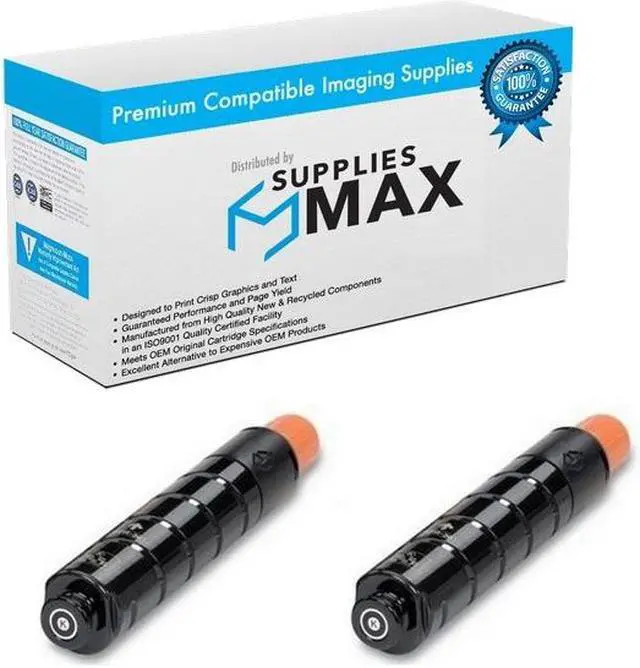 Main image of SuppliesMAX Compatible Replacement for Canon imageRUNNER ADVANCE C2020/C2020i/C2025i/C2030/C2220i/C2225/C2230 Black Toner Cartridge (2/PK-23000 Page Yield) (GPR-36BK) (3782B003AA_2PK)