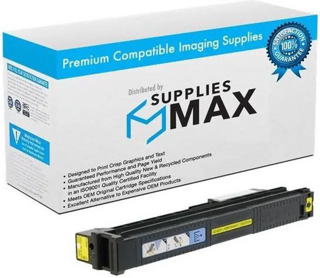 Main image of SuppliesMAX Compatible Replacement for HP Color Laser Jet Enterprise M880Z/M880Z+NFC/M880ZM/M880ZM+ Yellow Toner Cartridge (32000 Page Yield) (NO. 827A) (CF302A)