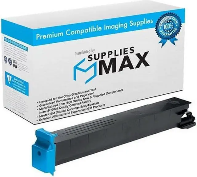 Main image of SuppliesMAX Compatible Replacement for Konica Minolta bizhub C200 Cyan Toner Cartridge (24500 Page Yield) (TN-214C) (A0D7435)