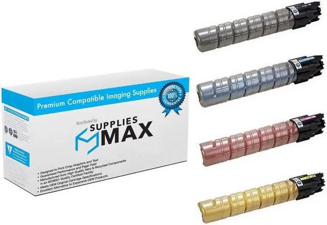 Main image of SuppliesMAX Compatible Replacement for Ricoh Aficio CL-4000/SP-C410DN/SP-C411DN/SP-C420DN Toner Cartridge Combo Pack (BK/C/M/Y) (TYPE 145) (88831MP)