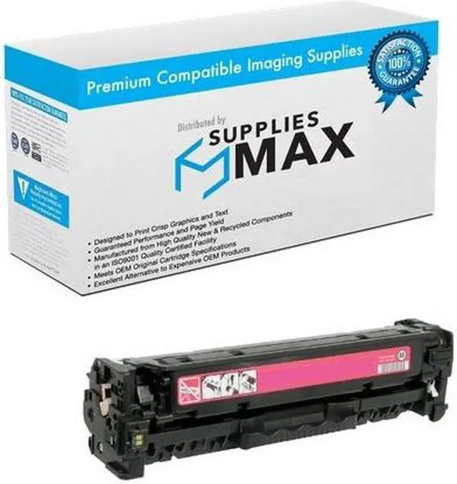 Main image of SuppliesMAX Compatible Replacement for HP Laser Jet Pro 200 Color M251N/M251NW/M276N/M276NW Magenta Toner Cartridge (1800 Page Yield) (NO. 131A) (CF213A)