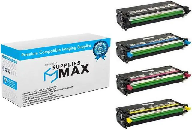 Main image of SuppliesMAX Compatible Replacement for Dell 3130CN/3130CND Toner Cartridge Combo Pack (BK/C/M/Y) (3130CN4AL)