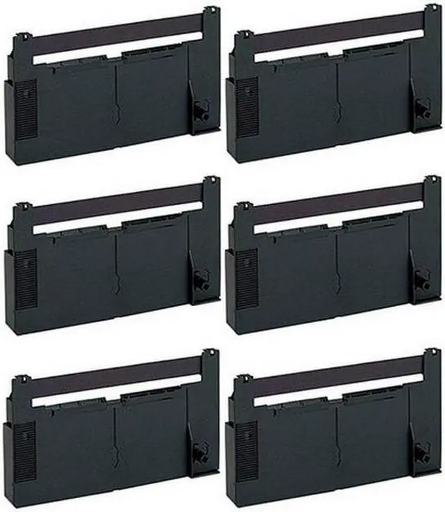 Alt view image 2 of 7 - SuppliesMAX Compatible Replacement for NCR 9410-0166B Black P.O.S. Printer Ribbons (6/PK) - Replacement to ERC-18BK
