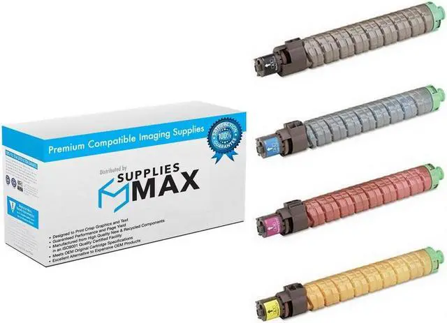 Main image of SuppliesMAX Compatible Replacement for Lanier MP-C2003/C2004/C2011/C2503/C2504 Toner Cartridge Combo Pack (BK/C/M/Y) (TYPE MP-C2503H) (84192MP)