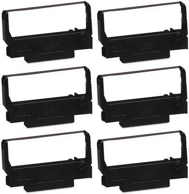 Alt view image 2 of 7 - SuppliesMAX Compatible Replacement for M119/M270/TM-300/TM-U200/TM-U210/TM-U220/TM-U300/TM-U375 Black P.O.S. Printer Ribbons (6/PK) (EPN011290)
